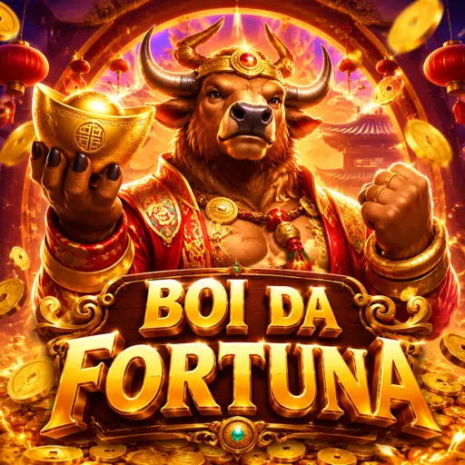 Tela do slot Fortune Ox com o boi dourado e símbolos de fortuna