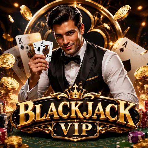 mesa de Blackjack VIP com cartas e fichas de aposta