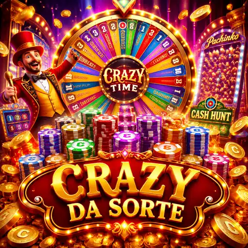 roda gigante do game show Crazy Time com dealer apresentando